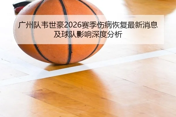 广州队韦世豪2026赛季伤病恢复最新消息及球队影响深度分析